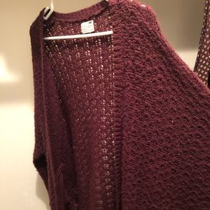 Oversize Burgundy Sweater